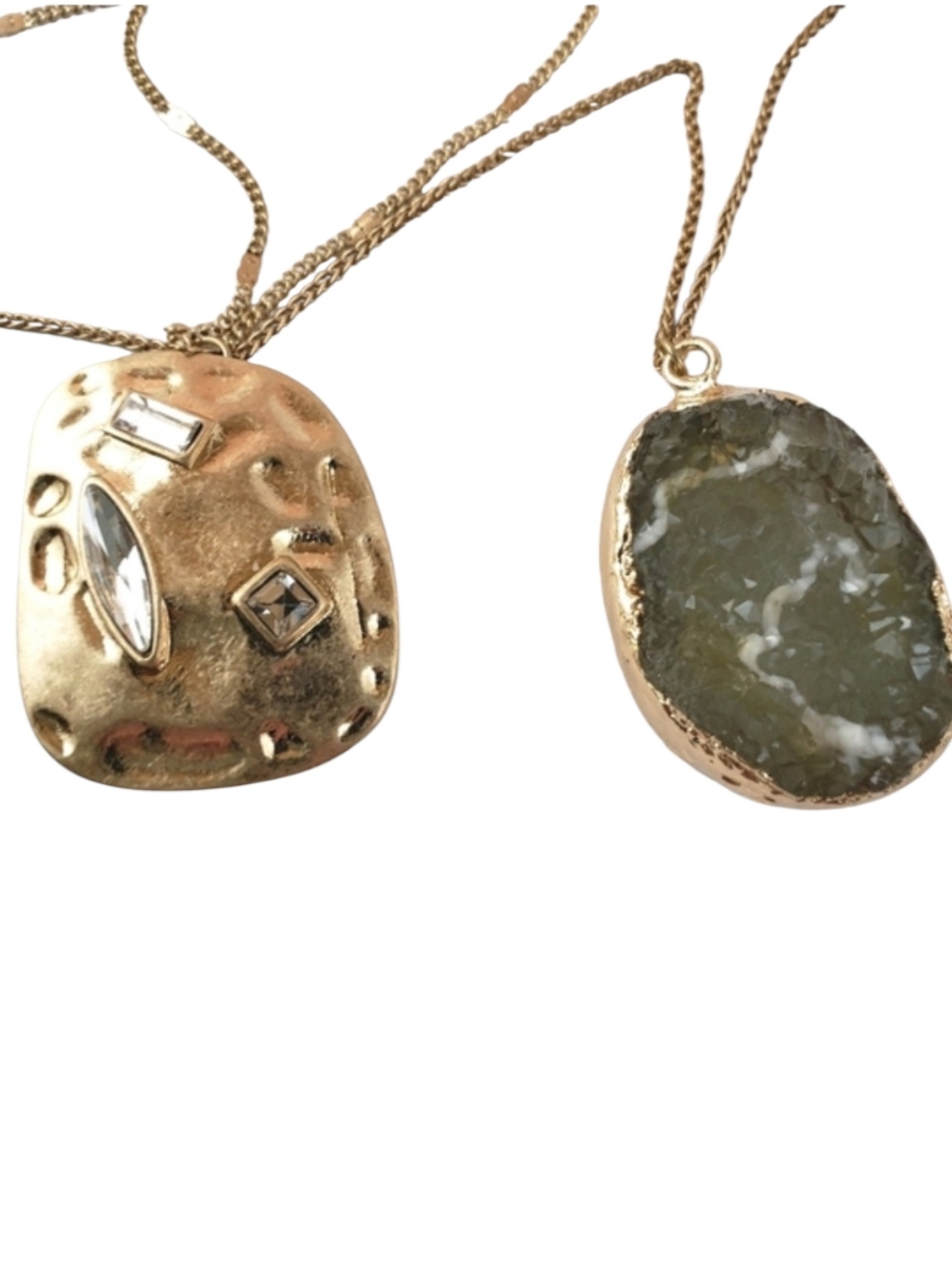 NWT Lane Bryant Layered Pendant 2-Pc Necklace Set